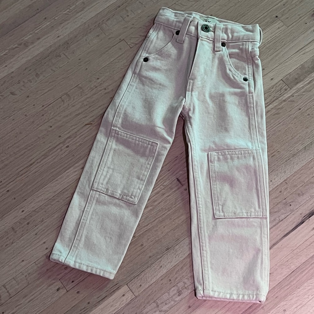 Hey Gang Toddler Jeans - Ecru